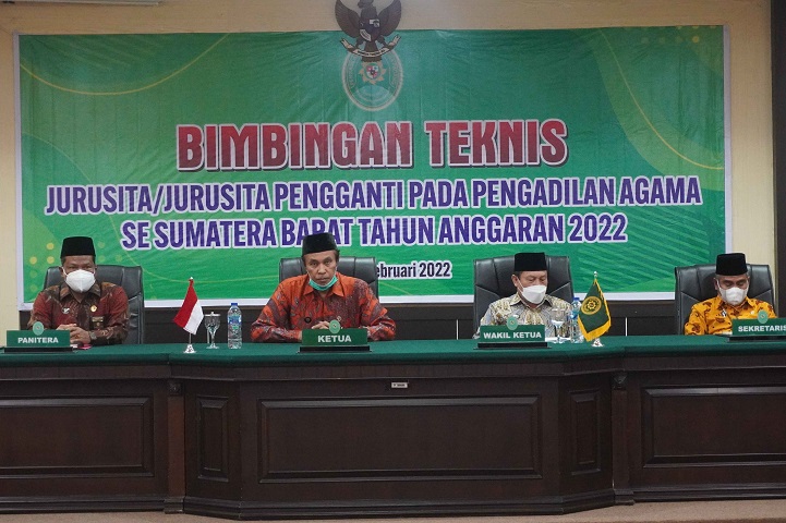 Bimbingan Teknis Jurusita & Jurusita Pengganti di Lingkungan Pengadilan Tinggi Agama Padang Tahun 2022